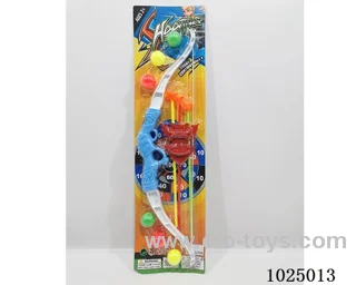 Bow and arrow set in blister card