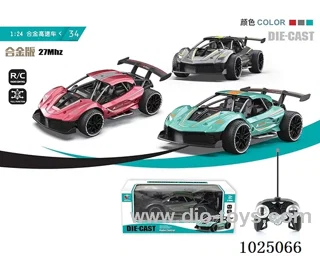 1:24 alloy rc car include 1* rechargeable battery in window box