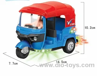 Electric car in color box