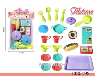 Tea set in PVC bag with header