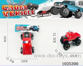 Inertia car in  PVC bag with header