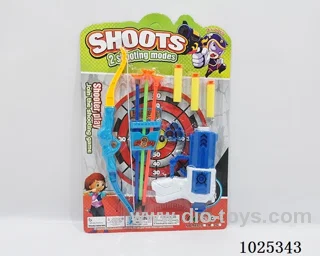 Bow and arrow &soft gun in blister card