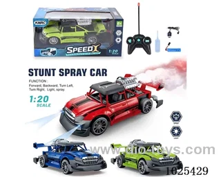 1:20 rc car with spray in Window box included battery