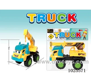 Engineering vehicle in PVC bag with header