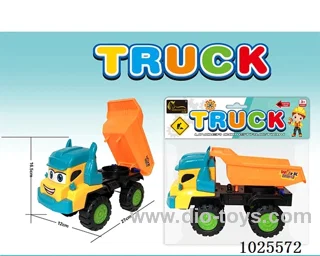 Engineering vehicle in PVC bag with header