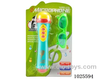 Microphone &glasses in blister