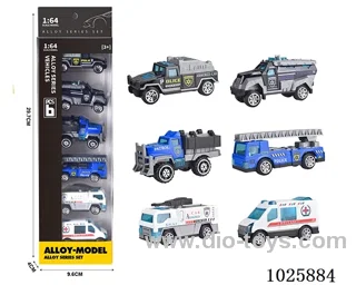 6pcs 1:64 free wheel alloy car 3color mixed loading in window box