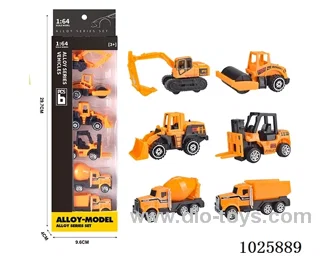 6pcs 1:64 free wheel alloy car in window box