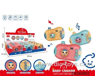 Puzzle camera with light&music in display box