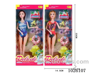 11inch Barbie 2sets mixed loading in window box