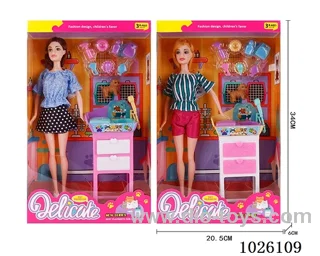 11inch Barbie 2sets mixed loading in window box