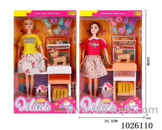 11inch Barbie 2sets mixed loading in window box