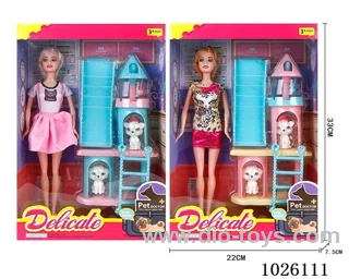 11inch Barbie 2sets mixed loading in window box