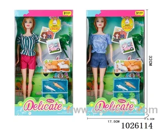 11inch Barbie 2sets mixed loading in window box