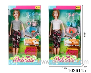 11inch Barbie 2sets mixed loading in window box