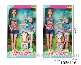 11inch Barbie 2sets mixed loading in window box