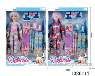 11inch Barbie 2sets mixed loading in window box