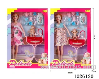 11inch Barbie 2sets mixed loading in window box