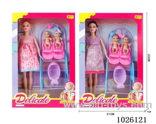 11inch Barbie 2sets mixed loading in window box