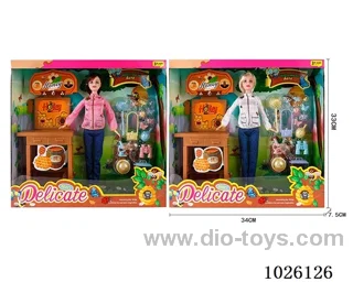 11inch Barbie 2sets mixed loading in window box