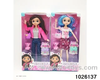 11.5 inch 9 joint doll set in window box