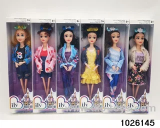 11.5 inch 9 joint doll set in window box
