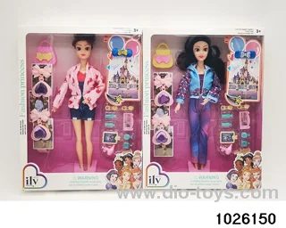 11.5 inch 9 joint doll set in window box