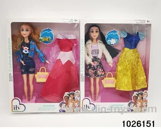 11.5 inch 9 joint doll set in window box