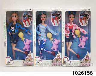 11.5 inch 11 joint doll set in window box