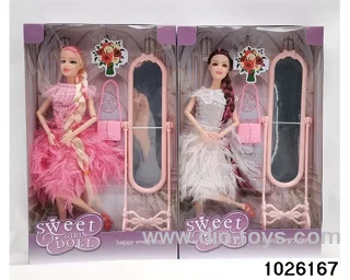 11.5 inch 11 joint doll set in window box