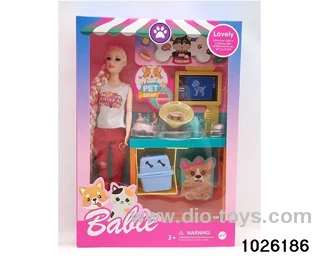 11.5 inch 9 joint doll set in window box