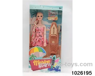 11.5 inch 9 joint doll set in window box