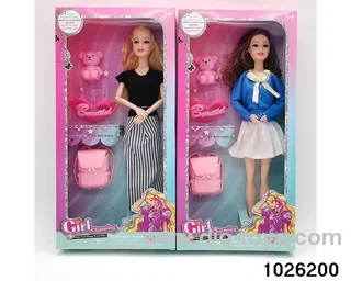 11.5 inch 9 joint doll set in window box