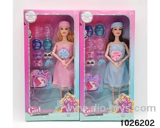 11.5 inch 9 joint doll set in window box