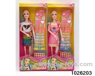 11.5 inch 9 joint doll set in window box