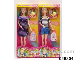 11.5 inch 9 joint doll set in window box
