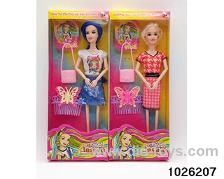 11.5 inch 9 joint doll set in window box