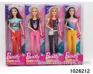 11.5 inch 9 joint doll set in window box