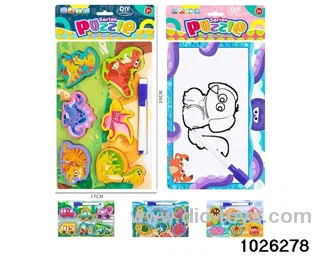 Wooden puzzle in PP bag with header