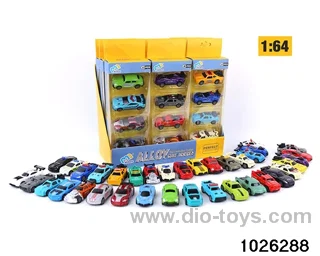 1:64 back to the force of the alloy car in 4pcs display box