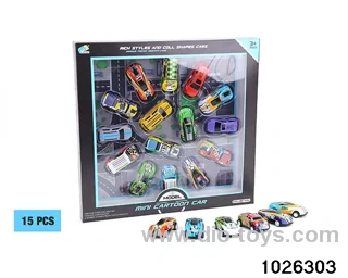 6.8 Metal rebound racing in 15pcs window box