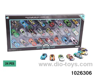 6.8 Metal rebound racing in 24pcs window box