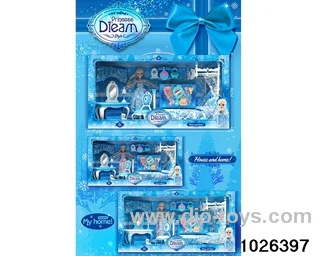 Doll dresser set in window box