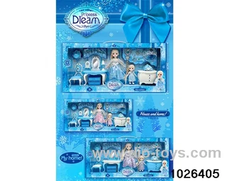 Doll dresser set in window box