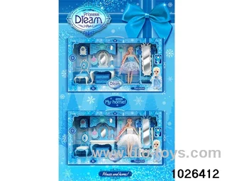 Doll dresser set in window box