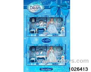 Doll dresser set in window box