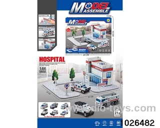 Stereoscopic puzzle scene set in color box