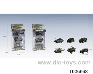 3pcs free wheel alloy car 6sets mixed loading in window box