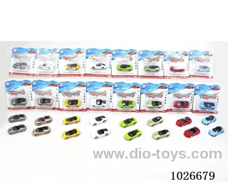 1:64 free wheel alloy car 16sets&8color mixed loading in high frequency