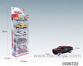 1:50 5pcs Pull Back Alloy Car 6sets&6color mixed loading in window box